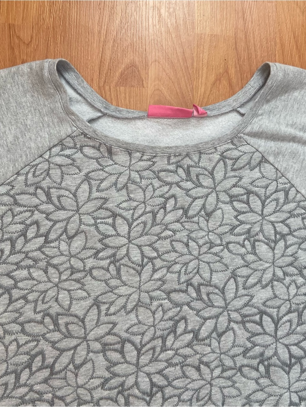 Woman Within Embroidered Flower Sweatshirt Top Women’s 4X